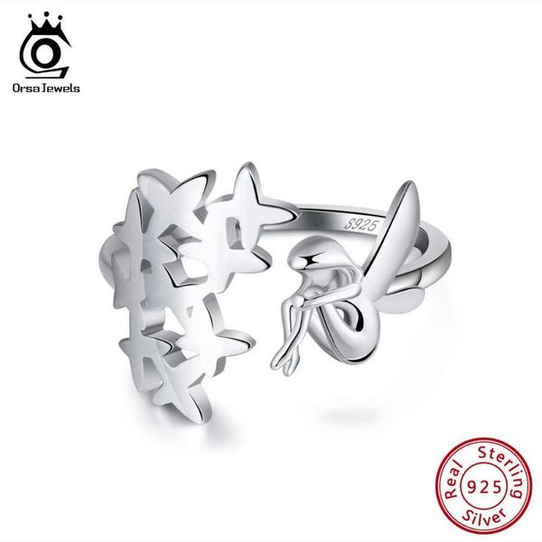 cluster rings orsa jewels 925 sterling silver for women fairy elf angle wing shape adjustable finger ring jewelry gift osr99, Golden;silver
cluster rings orsa jewels 925 sterling silver for women fairy elf angle wing shape adjustable finger ring jewelry gift osr99, Golden;silver