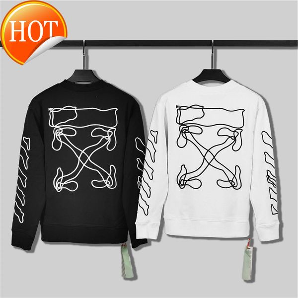 winter new 2021 autumn fashion brand off style back curve embroidery arrstyle men's and women's round neck terry sweater, Black
winter new 2021 autumn fashion brand off style back curve embroidery arrstyle men's and women's round neck terry sweater, Black