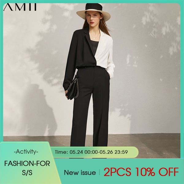 minimalism summer fashion shirt for women offical lady vneck patchwork loose women's pants 12130104 210527, White
minimalism summer fashion shirt for women offical lady vneck patchwork loose women's pants 12130104 210527, White