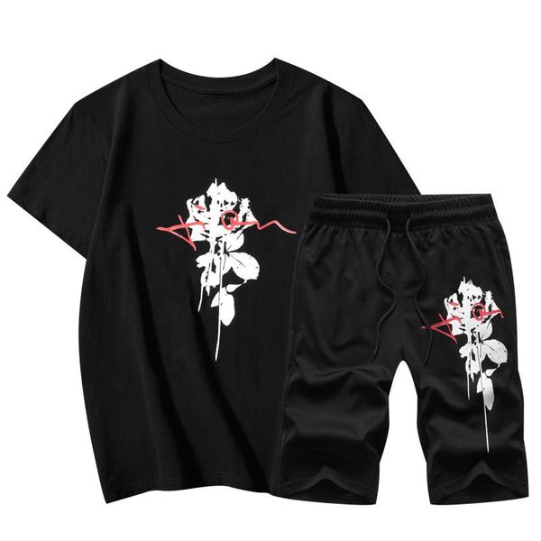 men's tracksuits fashion sportsuit and tee shirt set mens t shorts + short pants men summer, Gray
men's tracksuits fashion sportsuit and tee shirt set mens t shorts + short pants men summer, Gray