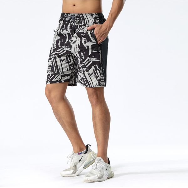 men summer sports shorts outdoor fitness running casual thin breathable basketball pants capris, White;black
men summer sports shorts outdoor fitness running casual thin breathable basketball pants capris, White;black