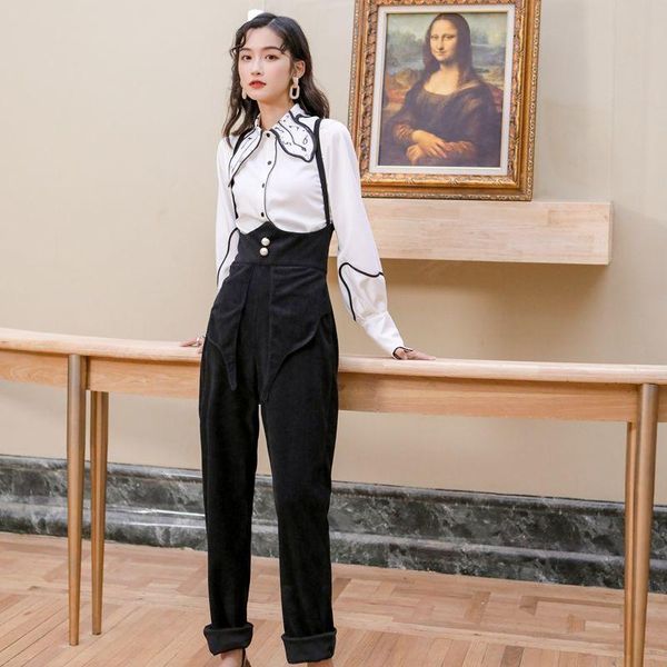 women's pants & capris lanmrem solid color high waist court style overalls women vintage corduroy drawstring trousers 2021 spring pc855, Black;white
women's pants & capris lanmrem solid color high waist court style overalls women vintage corduroy drawstring trousers 2021 spring pc855, Black;white