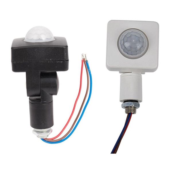 smart home control 2pcs automatic pir 85-265v security infrared motion sensor detector wall led light - white & black
smart home control 2pcs automatic pir 85-265v security infrared motion sensor detector wall led light - white & black