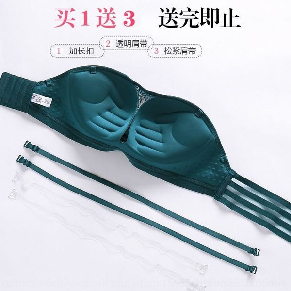 km4 strapless bra with non slip upper support and thickened women's underwear shoulder womenslip shoulder strap breast wrapping women&#, Red;black
km4 strapless bra with non slip upper support and thickened women's underwear shoulder womenslip shoulder strap breast wrapping women&#, Red;black