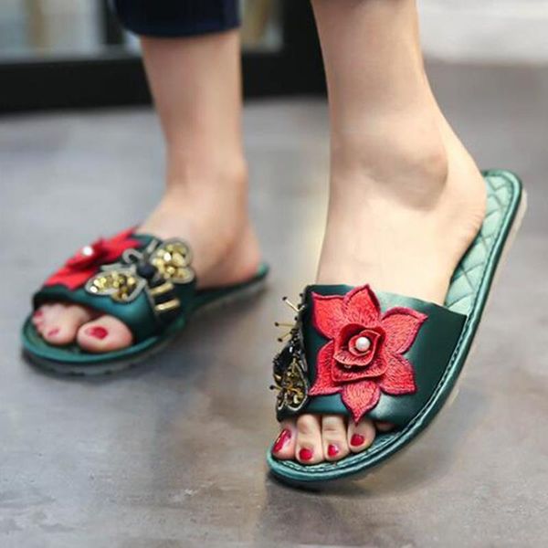 slippers women summer flower silk sandals slipper indoor outdoor flip-flops beach shoes female fashion s91, Black
slippers women summer flower silk sandals slipper indoor outdoor flip-flops beach shoes female fashion s91, Black