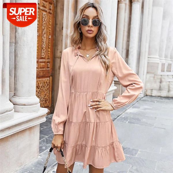 Sweet Solid Color Short Dress Women Casual Full Sleeve High Waist Ruffles Spring Dress For Women New Fashion #q970, White;black
Sweet Solid Color Short Dress Women Casual Full Sleeve High Waist Ruffles Spring Dress For Women New Fashion #q970, White;black