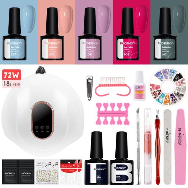 nail art kits polish set 5pc acrylic complete kit uv gel semi permanent varnish accessories with drying lamp base matte coat
nail art kits polish set 5pc acrylic complete kit uv gel semi permanent varnish accessories with drying lamp base matte coat