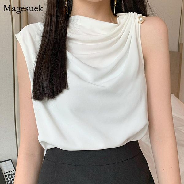 women's blouses & shirts women o neck casual female summer white chiffon blouse femme sleeveless solid office ladies blusas 13036
women's blouses & shirts women o neck casual female summer white chiffon blouse femme sleeveless solid office ladies blusas 13036