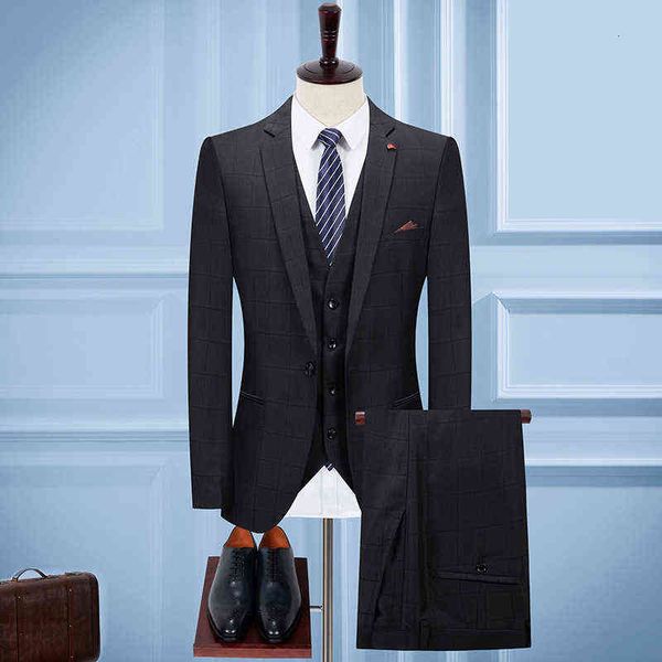 luxury suits blaze men's three piece busins profsional korean slim banquet man suit, Black
luxury suits blaze men's three piece busins profsional korean slim banquet man suit, Black