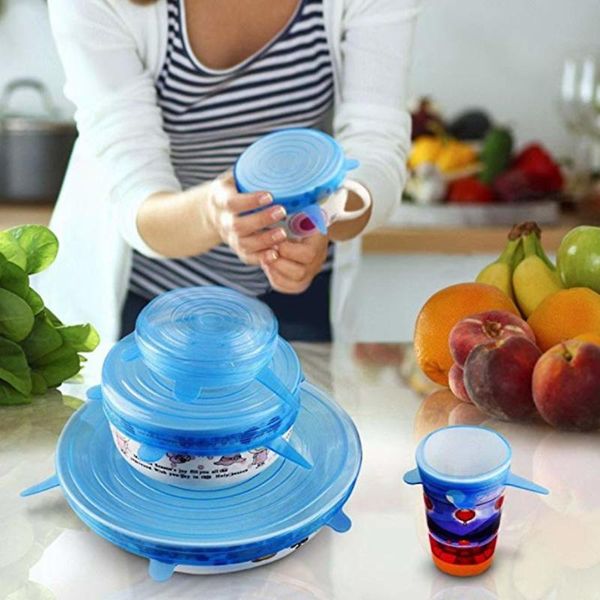 universal silicone stretch lids kitchen storage cookware reusable pan bowl pot fruit fresh seal cover fresh-keeping & organization
universal silicone stretch lids kitchen storage cookware reusable pan bowl pot fruit fresh seal cover fresh-keeping & organization