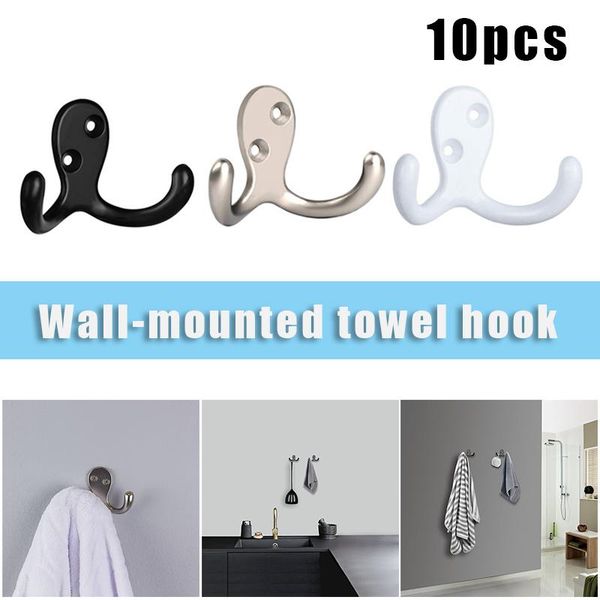 hooks & rails zinc alloy double hook multifunctional wall mounted heavy duty hanger for bedroom bathroom kitchen rangement crochet
hooks & rails zinc alloy double hook multifunctional wall mounted heavy duty hanger for bedroom bathroom kitchen rangement crochet