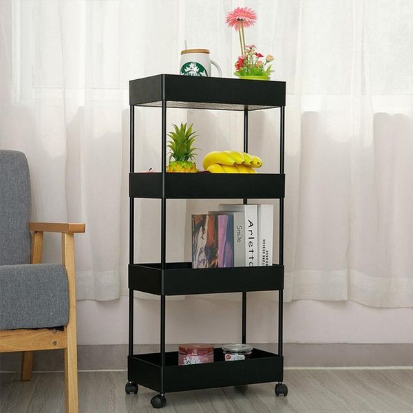 hooks & rails 4 tier storage organizer rack multi-function cart foldable rolling metal trolley save space holder removable
hooks & rails 4 tier storage organizer rack multi-function cart foldable rolling metal trolley save space holder removable