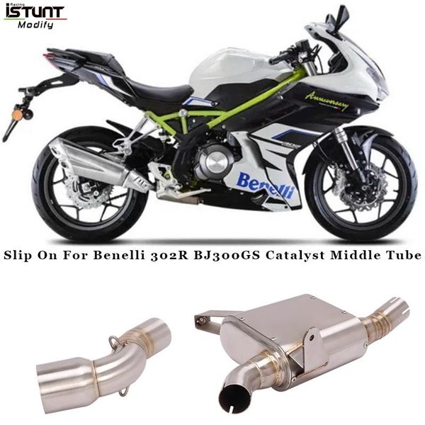motorcycle exhaust system modified stainless steel middle link pipe catalyst delete slip on for benelli 302r bj300gs
motorcycle exhaust system modified stainless steel middle link pipe catalyst delete slip on for benelli 302r bj300gs