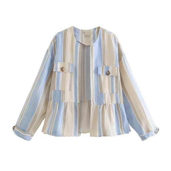 women's jackets 2021 summer street hipsters europe and the united states conventional round-neck loose-fitting jacket dlwt257, Black;brown
women's jackets 2021 summer street hipsters europe and the united states conventional round-neck loose-fitting jacket dlwt257, Black;brown