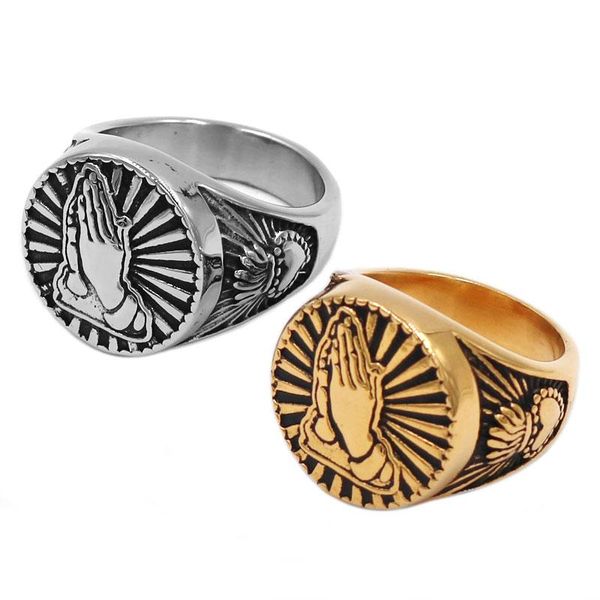 wedding rings gold praying hands bless signet ring stainless steel religious virgin mary engagement promise heart swr0827a, Slivery;golden
wedding rings gold praying hands bless signet ring stainless steel religious virgin mary engagement promise heart swr0827a, Slivery;golden