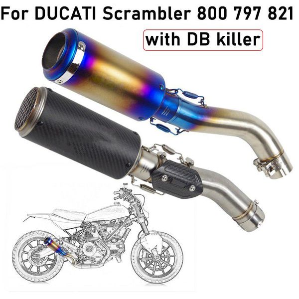 motorcycle exhaust system slip on for 800 797 821 escape modified middle tube link pipe muffler carbon fiber 51mm
motorcycle exhaust system slip on for 800 797 821 escape modified middle tube link pipe muffler carbon fiber 51mm