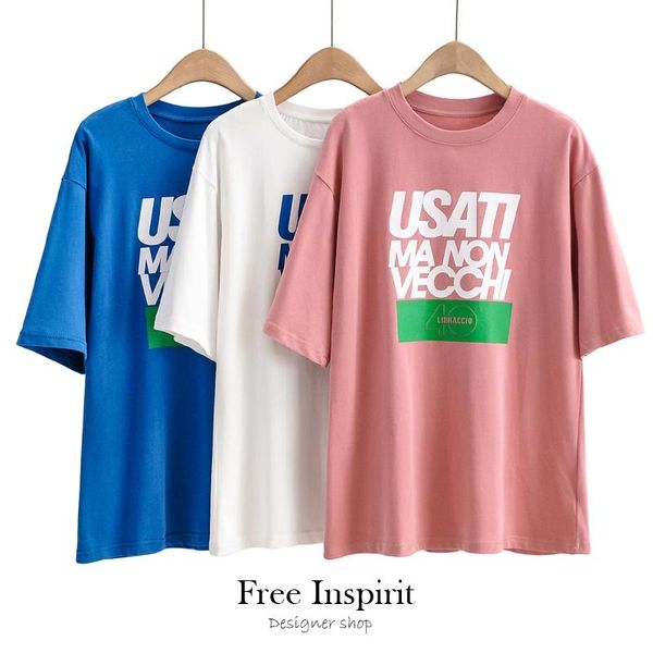 women's t-shirt causal style character pattern o-neck summer cotton pink blue white 
women's t-shirt causal style character pattern o-neck summer cotton pink blue white