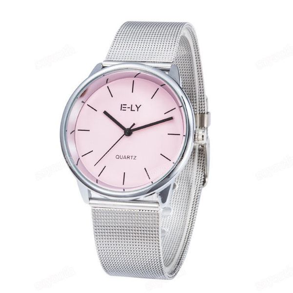 wristwatches s colorful dial mesh band watch women ladies dress quartz relogio feminino e810-1, Slivery;brown
wristwatches s colorful dial mesh band watch women ladies dress quartz relogio feminino e810-1, Slivery;brown