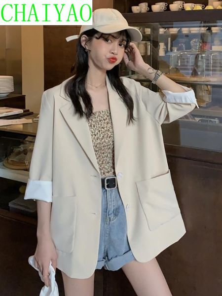 summer style temperament leisure fashion versatile small suit net red ins loose thin coat for women women's suits & blazers, White;black
summer style temperament leisure fashion versatile small suit net red ins loose thin coat for women women's suits & blazers, White;black