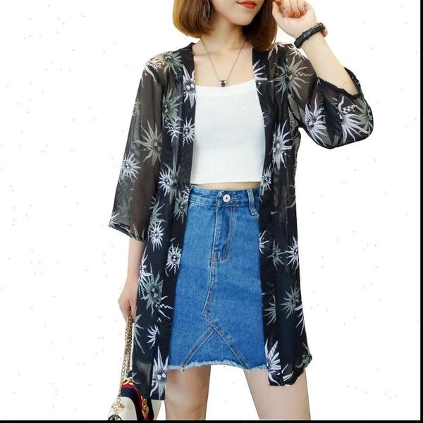 weibuy blusas summer kimono cardigan womens shirts casual loose chiffon bohemian floral printed long outerwear plus size, White
weibuy blusas summer kimono cardigan womens shirts casual loose chiffon bohemian floral printed long outerwear plus size, White