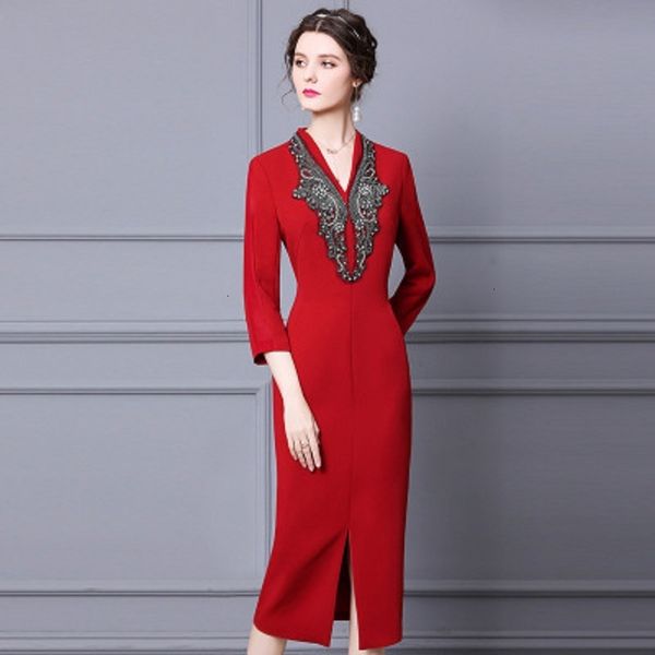 casual dresses office lady wine red annual meeting dress spring nail beading v-neck waist shows thin temperament medium length skirt dkut, Black;gray
casual dresses office lady wine red annual meeting dress spring nail beading v-neck waist shows thin temperament medium length skirt dkut, Black;gray