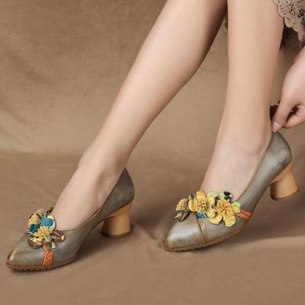 dress shoes johnature pumps women genuine leather retro 2021 pointed toe spring/autumn flower handmade high heels ladies, Black
dress shoes johnature pumps women genuine leather retro 2021 pointed toe spring/autumn flower handmade high heels ladies, Black
