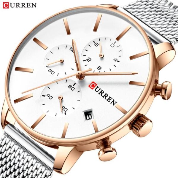wristwatches curren men luxury business quartz military watch fashion stainless steel band wrist watches clock date relogio drop, Slivery;brown
wristwatches curren men luxury business quartz military watch fashion stainless steel band wrist watches clock date relogio drop, Slivery;brown