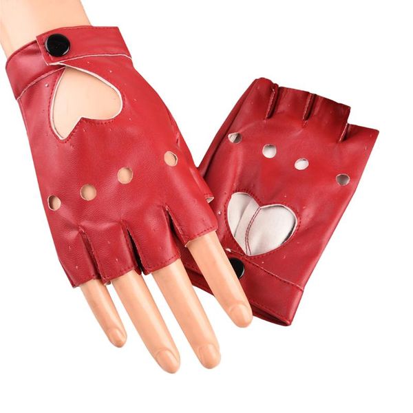 sports gloves half finger pole dancing pu leather heart-shaped fingerless hip- party punk rock cosplay mittens girls women red, Black
sports gloves half finger pole dancing pu leather heart-shaped fingerless hip- party punk rock cosplay mittens girls women red, Black