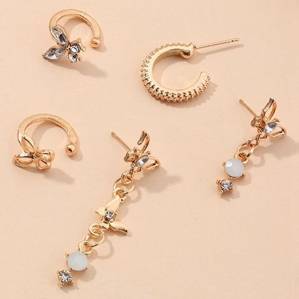 hoop & huggie 5pcs cute butterfly earrings set for women crystal opal circle clip on no pierced boho jewelry, Golden;silver
hoop & huggie 5pcs cute butterfly earrings set for women crystal opal circle clip on no pierced boho jewelry, Golden;silver