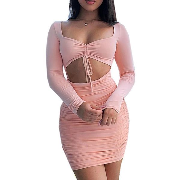 casual dresses dress lace up v neck hollow summer autumn pink blue club party mini bodycon long sleeve sheath bandage robe femme, Black;gray
casual dresses dress lace up v neck hollow summer autumn pink blue club party mini bodycon long sleeve sheath bandage robe femme, Black;gray