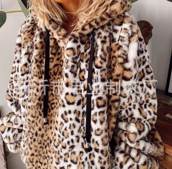 women's fur & faux trodeam store 2021 fashion european and american long sleeve hooded wool sweater leopard print jackets winter women, Black
women's fur & faux trodeam store 2021 fashion european and american long sleeve hooded wool sweater leopard print jackets winter women, Black