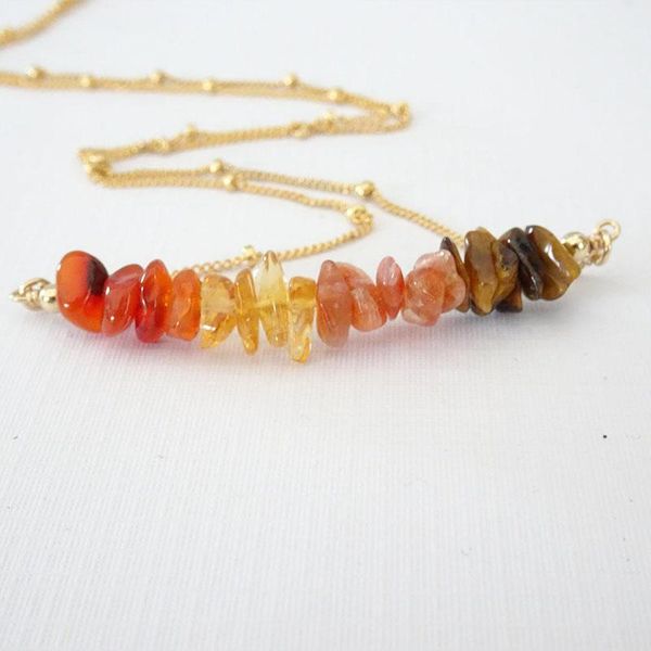 raw gemstone sacral chakra crystal necklace, beaded stone jewelry chokers, Golden;silver
raw gemstone sacral chakra crystal necklace, beaded stone jewelry chokers, Golden;silver