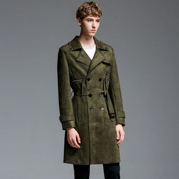 classic coat men autumn winter suede fabric double breasted long mens jackets and coats plus size 6xl man trench with belt men's, Tan;black
classic coat men autumn winter suede fabric double breasted long mens jackets and coats plus size 6xl man trench with belt men's, Tan;black