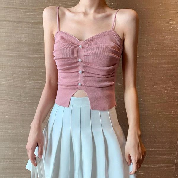women's tanks & camis tank women knitted summer camisole streetwear slim suspenders casual tees tshirts, White
women's tanks & camis tank women knitted summer camisole streetwear slim suspenders casual tees tshirts, White