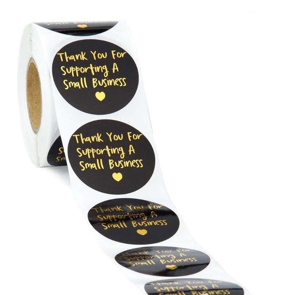 gift wrap 500pcs round diy thank you sticker for supporting a business package seal label wedding handmade scrapbooking decor 
gift wrap 500pcs round diy thank you sticker for supporting a business package seal label wedding handmade scrapbooking decor