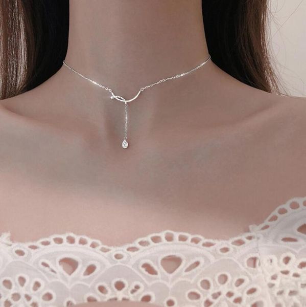 chains real 925 sterling silver cross waterdrop necklace for women dainty tassel pendant wedding party jewelry gifts wholesale
chains real 925 sterling silver cross waterdrop necklace for women dainty tassel pendant wedding party jewelry gifts wholesale