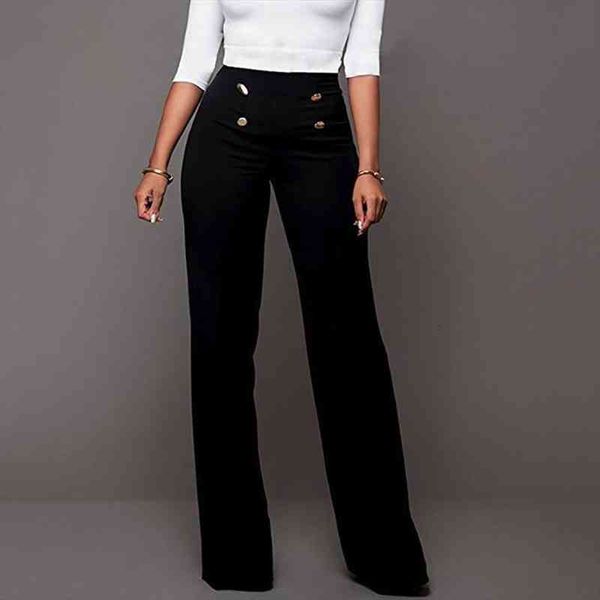 women high waist long pants ol ladies career solid wide leg pants flared trousers sliming loose pants flared, Black;white
women high waist long pants ol ladies career solid wide leg pants flared trousers sliming loose pants flared, Black;white