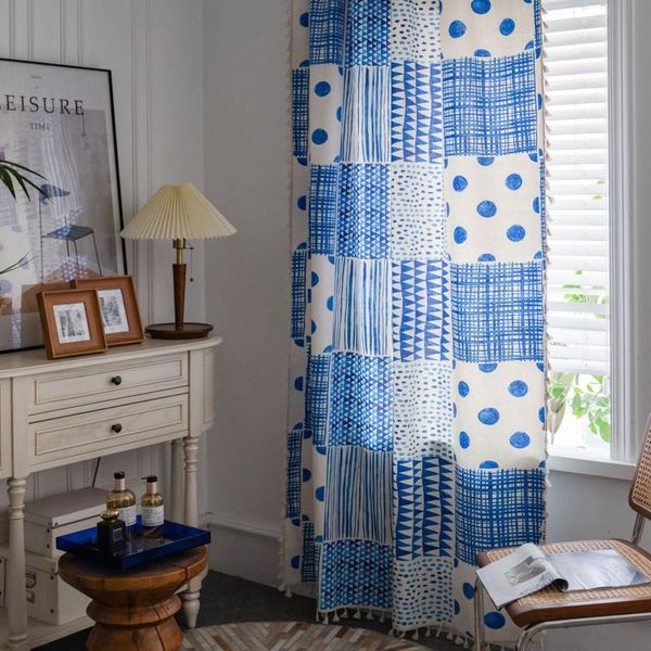 curtain & drapes 1pcs bohemian blue geometric stitching printing living room bay window
curtain & drapes 1pcs bohemian blue geometric stitching printing living room bay window