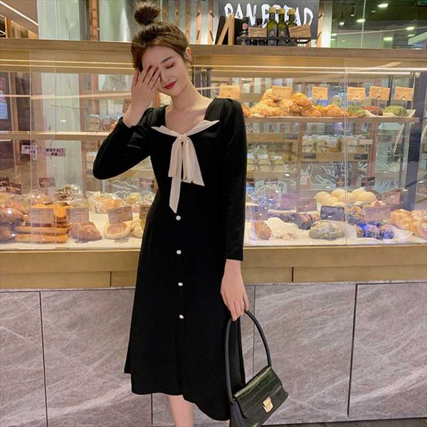 casual dresses 2021 spring and autumn french dress temperament waist was thinner hepburn style little black female, Black;gray
casual dresses 2021 spring and autumn french dress temperament waist was thinner hepburn style little black female, Black;gray