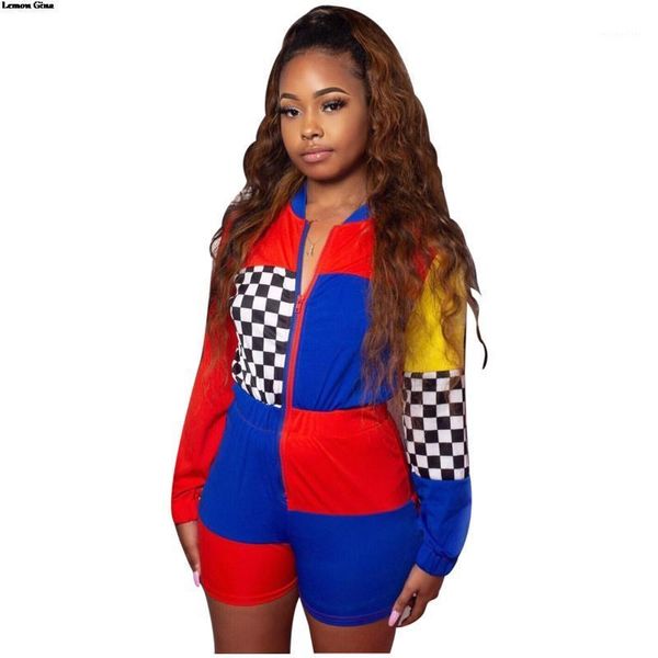 lemon gina women plaid splicing zip up bodycon long sleeve casual playsuits vintage jumpsuit romper s-2xl m881 women's jumpsuits & romp, Black;white
lemon gina women plaid splicing zip up bodycon long sleeve casual playsuits vintage jumpsuit romper s-2xl m881 women's jumpsuits & romp, Black;white