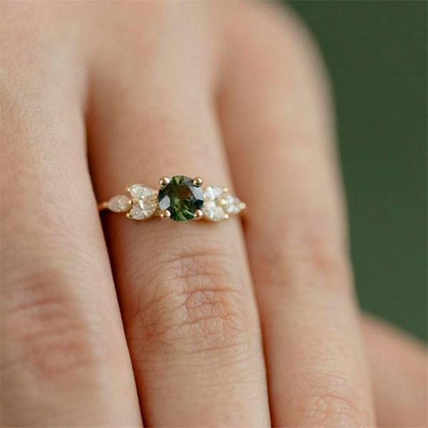 wedding rings minimalist female green zircon stone ring 18kt yellow gold for women promise bridal thin engagement, Slivery;golden
wedding rings minimalist female green zircon stone ring 18kt yellow gold for women promise bridal thin engagement, Slivery;golden
