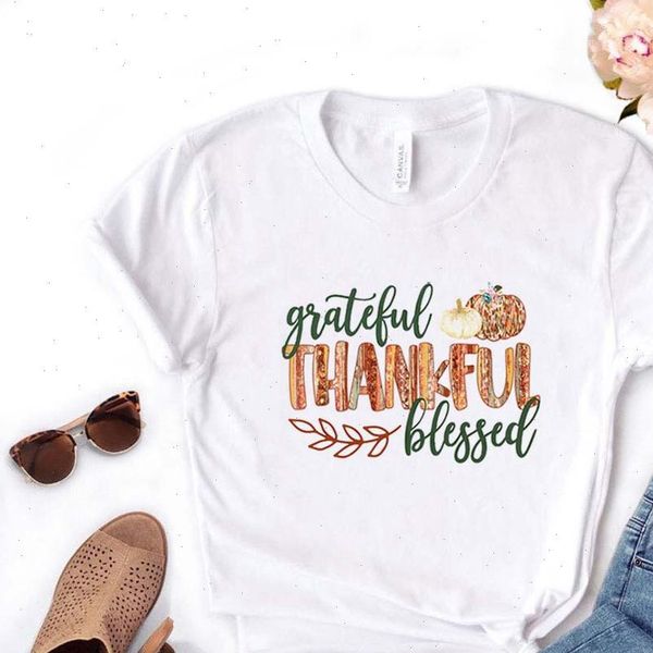 grateful thankful women t shirt blessed fall sublimation tshirt cotton casual funny gift for lady yong girl tee pm, White
grateful thankful women t shirt blessed fall sublimation tshirt cotton casual funny gift for lady yong girl tee pm, White