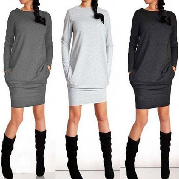 casual dresses s-5xl plus size lady winter short dress female o-neck sweater clothes costume fashion ladies mini autumn, Black;gray
casual dresses s-5xl plus size lady winter short dress female o-neck sweater clothes costume fashion ladies mini autumn, Black;gray