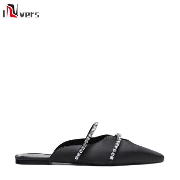 women's shoes black square toe shallow diamond decorated flat muller slippers
women's shoes black square toe shallow diamond decorated flat muller slippers