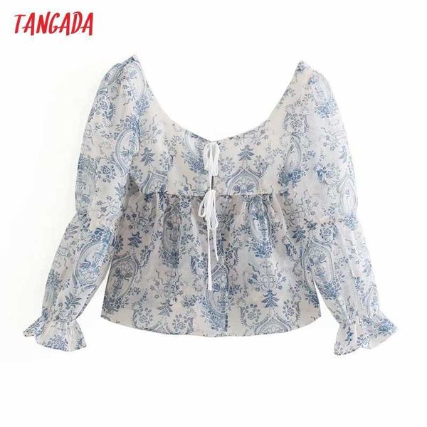 tangada women vintage flowers print mesh shirt long sleeve chic female casual loose shirt xn337 210609, White
tangada women vintage flowers print mesh shirt long sleeve chic female casual loose shirt xn337 210609, White