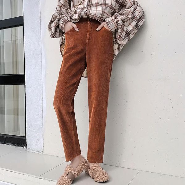 women's pants & capris 5xl plus size autumn winter corduroy harem casual streetwear lady high waist ankle length carrot, Black;white
women's pants & capris 5xl plus size autumn winter corduroy harem casual streetwear lady high waist ankle length carrot, Black;white