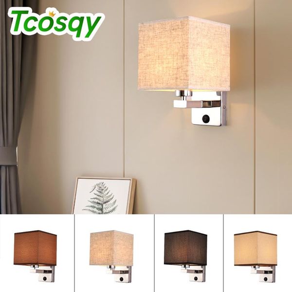 wall lamp tcosqy bedroom with switch is used for home or el bedside lighting, fabric lampshade, iron body e27 ac
wall lamp tcosqy bedroom with switch is used for home or el bedside lighting, fabric lampshade, iron body e27 ac
