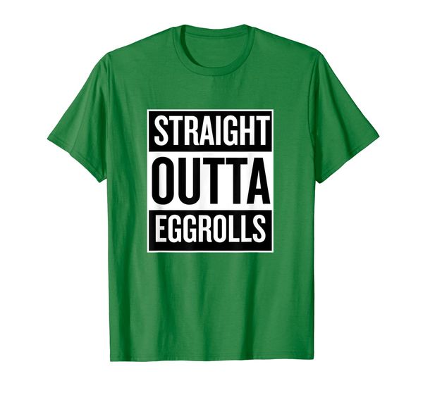 Straight Outta Eggrolls Funny Food Snack T Shirt, Mainly pictures