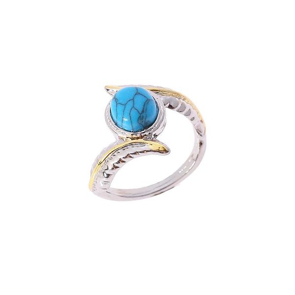 cluster rings european and american luxury alloy inlaid turquoise feather ring for party engagement jewelry, Golden;silver
cluster rings european and american luxury alloy inlaid turquoise feather ring for party engagement jewelry, Golden;silver
