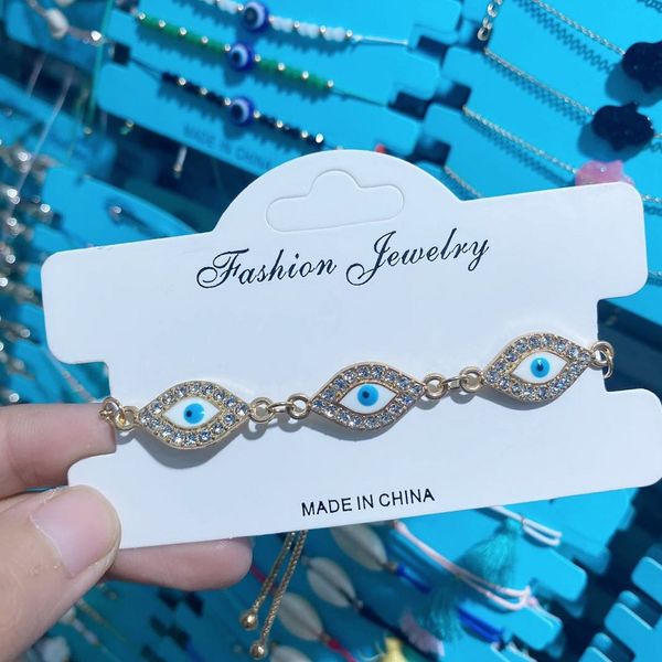 blue evil eyes bracelet crystal eye of the devil chain link bracelets for women fashion jewelry, Black
blue evil eyes bracelet crystal eye of the devil chain link bracelets for women fashion jewelry, Black